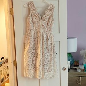 Lulus size large white lace dress